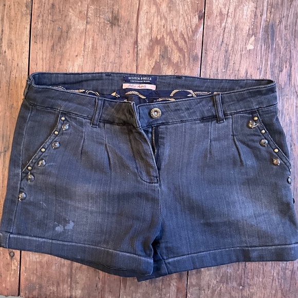 Scotch R’belle Black Jean Shorts - Picture 1 of 2